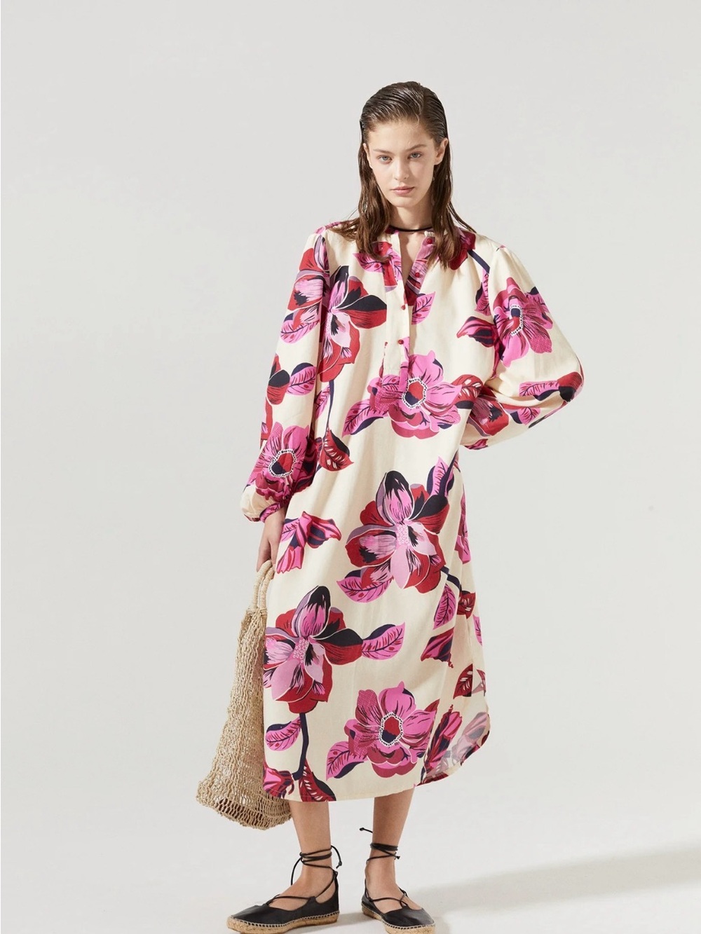 Lanhtropy Sake Linen Midi Dress
